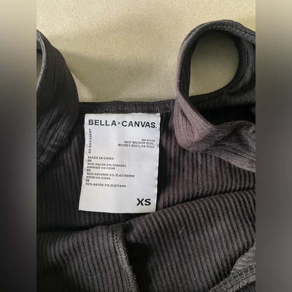 NWT Bella Canvas Ribbed Unitard Sz XS - Picture 4 of 4